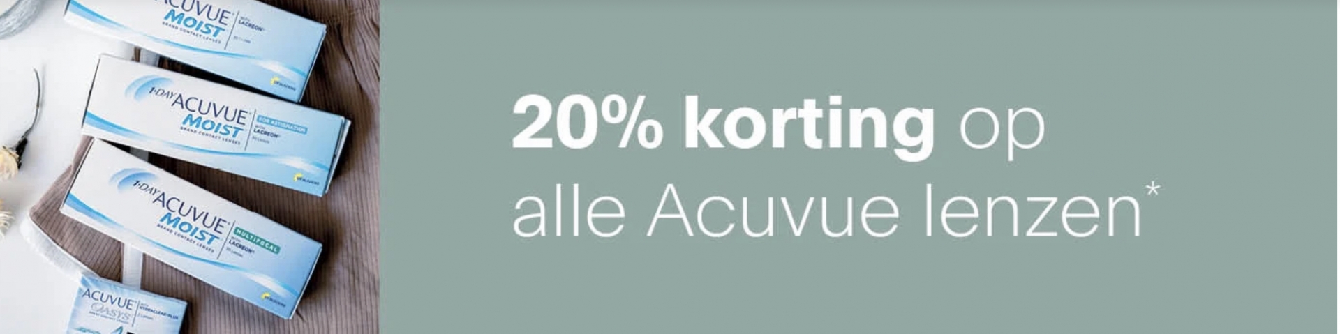 Tijdelijk 20% korting op alle Acuvue lenzen!