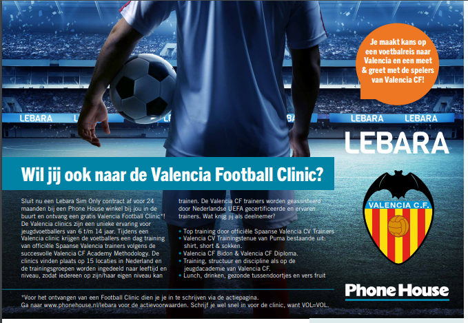 Valencia voetbal actie!