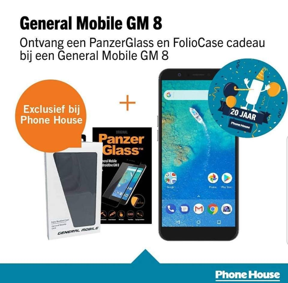general mobile GM8 actie